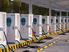 New energy vehicle charging-station application.