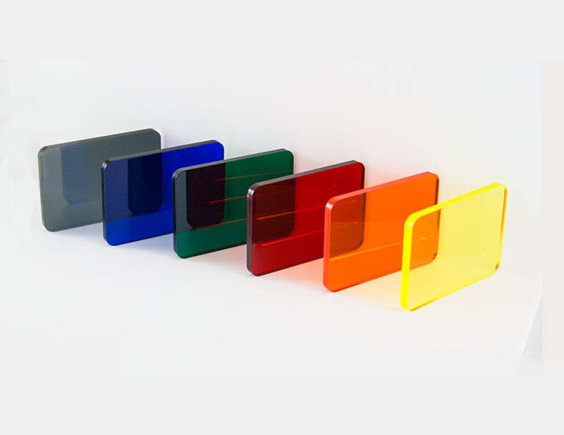 Thẻ mẫu acrylic màu trong suốt xếp hình quạt